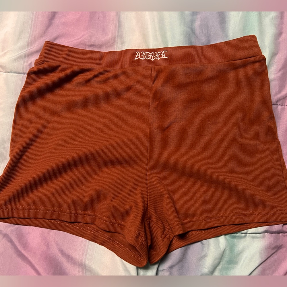 Brown, shein shorts